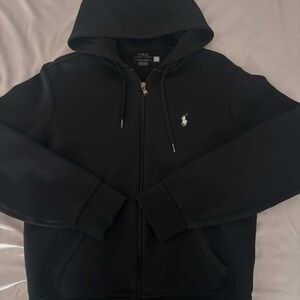 Polo by Ralph Lauren Black Full-Zip Hooded Sweatshirt